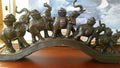Bronze Figurine - 5 Elephant on Dollars Bridge-Jantiques LLC.