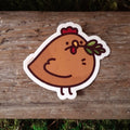 Brown Chicken Sticker