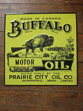 Buffalo Motor Oil metal sign