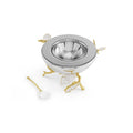 Michael Aram Butterfly Ginkgo Gold Caviar Dish with Spoon