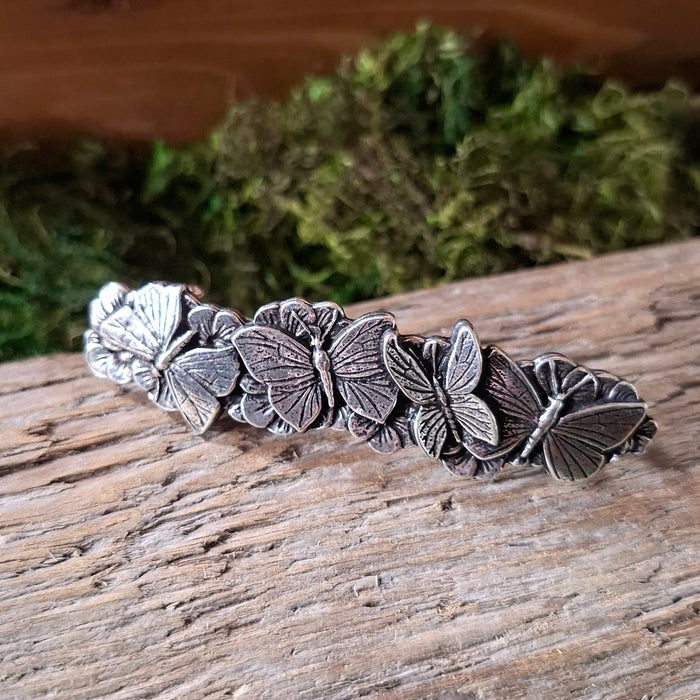 Butterfly Pewter Hair Barrette