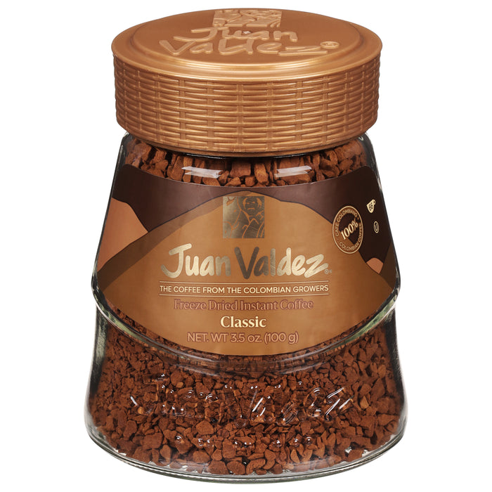 Café instantáneo liofilizado clásico Juan Valdez de 3.5 onzas
