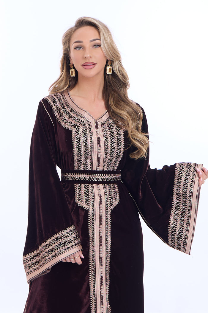 Caftan Huda Brown