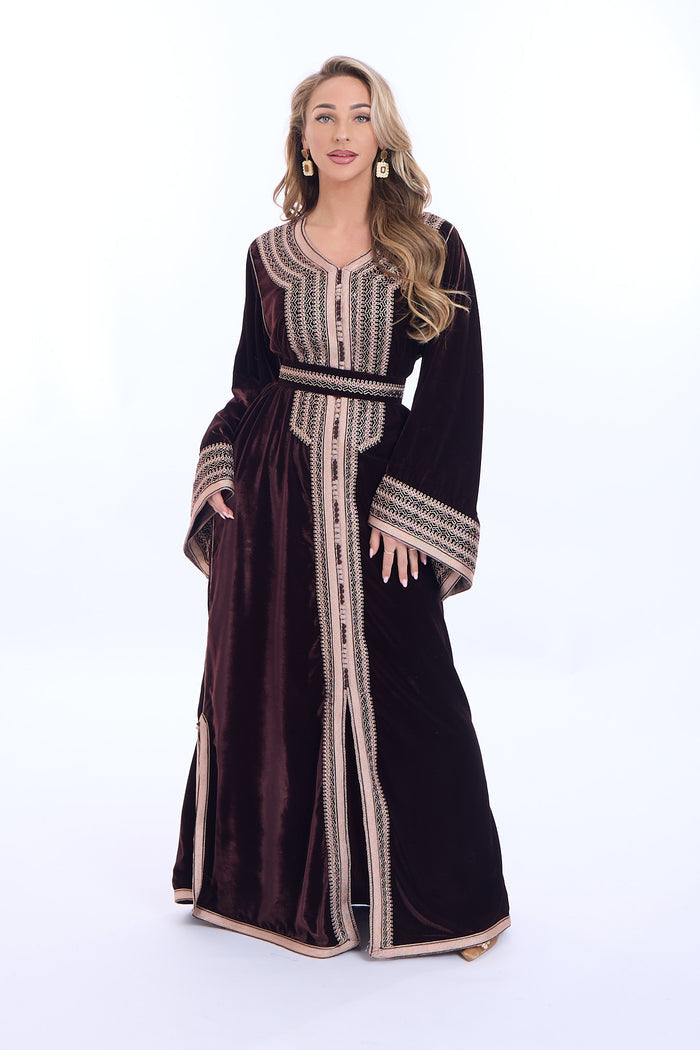 Caftan Huda Brown
