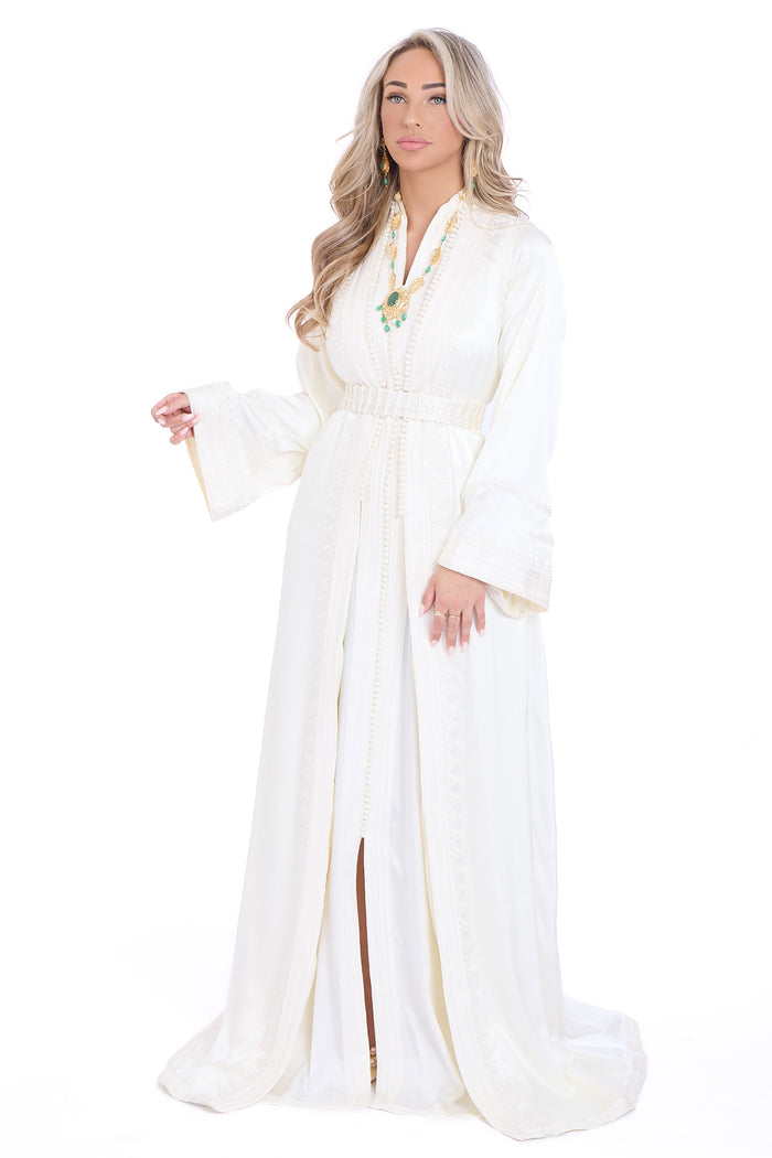 Caftan Mervat Ivory