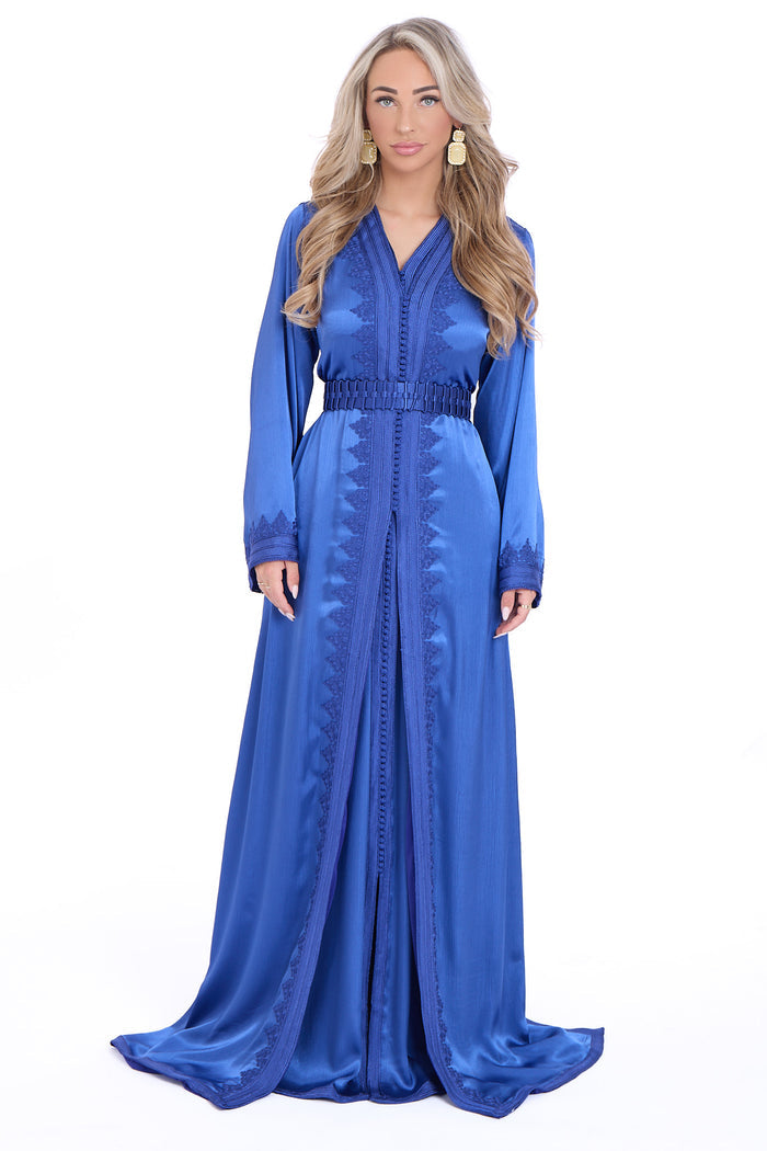 Caftan Mervat Oxfordblue