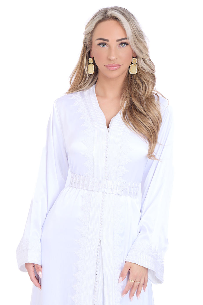 Caftan Mervat White