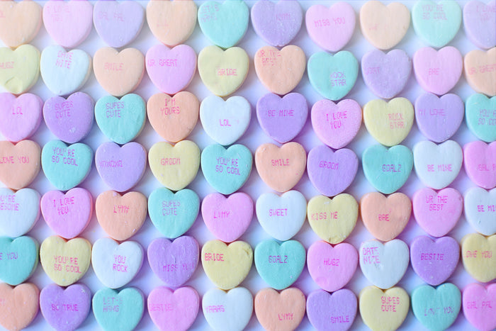 Candy Hearts Gift Cards-Jantiques LLC.