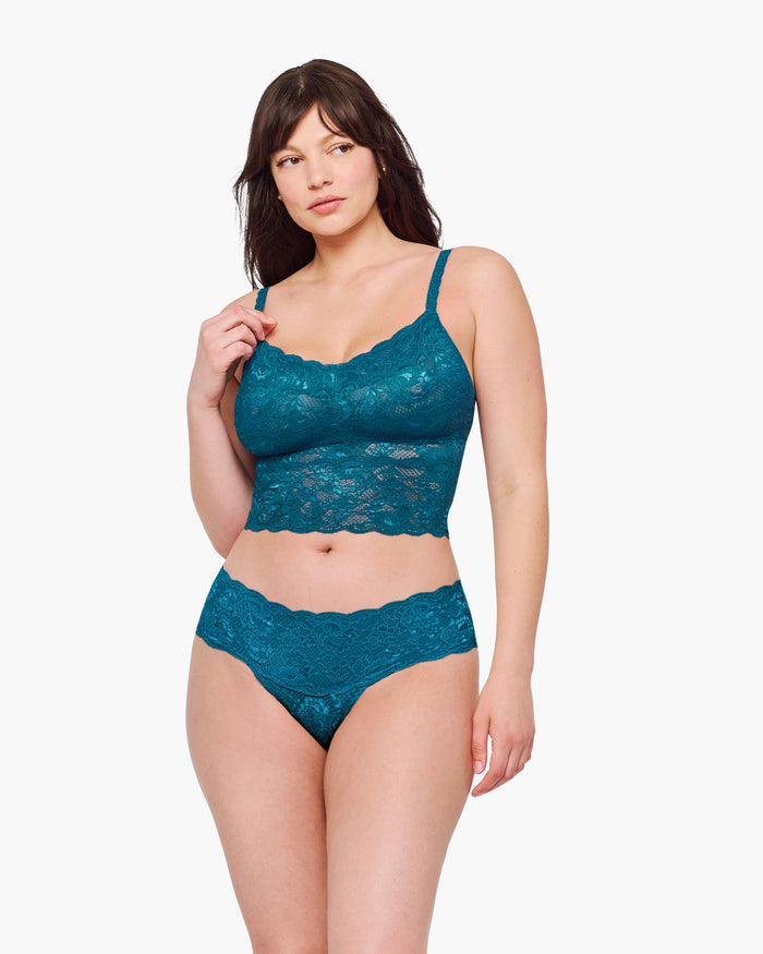 Bleue Débardeur - Never Say Never Caraco Raccourci Curvy Shortie