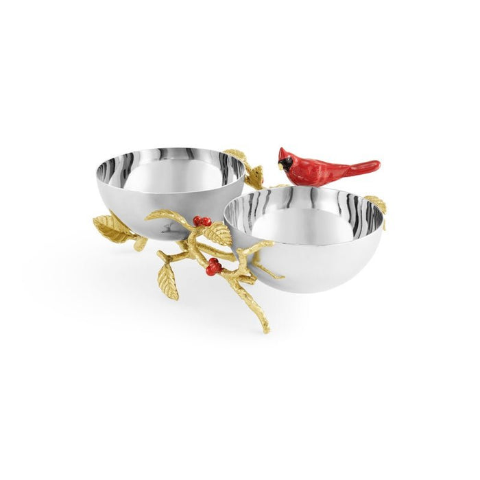 Michael Aram Cardinal Double Bowl