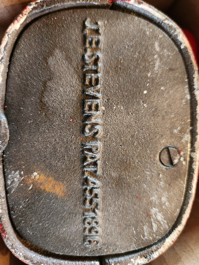 Cast Iron Mechanism Bank - Jolly Red-Jantiques LLC.