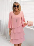 Catherine | Elegant Comfort Ruffle Dress