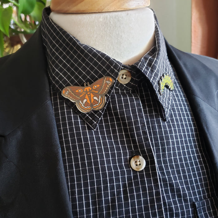 Cecropia Moth Pin Set