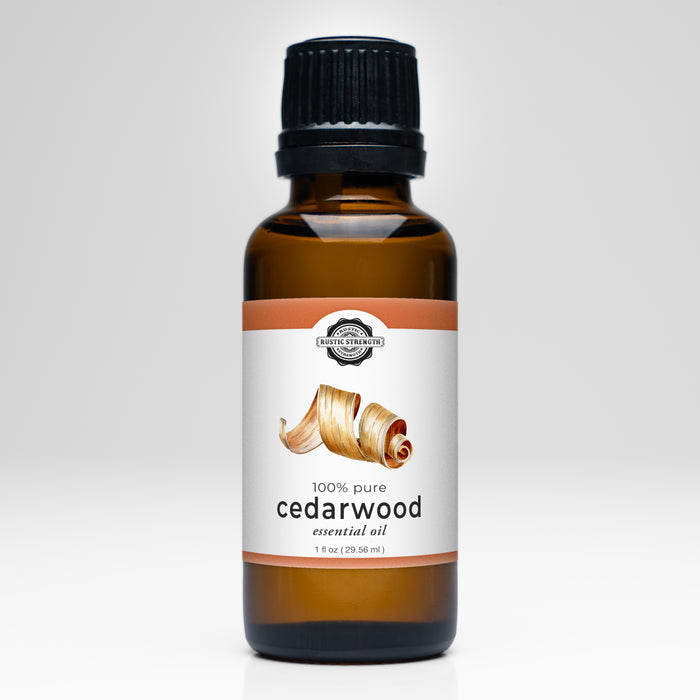 Rustic Strength - Essential Oil | 1oz Amber Glass Vial | Cedarwood