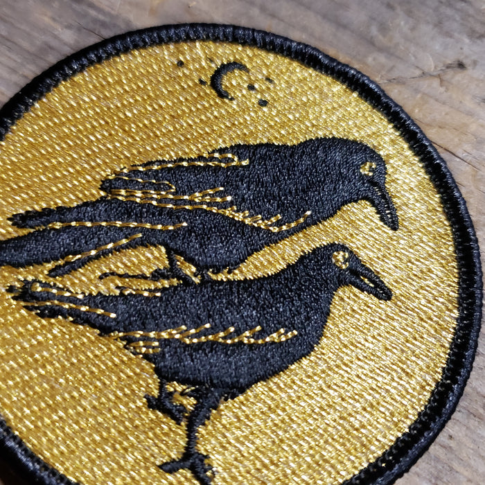 Celestial Ravens Iron-On Patch