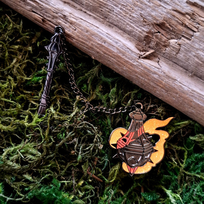 Censer Flail Enamel Pin Set