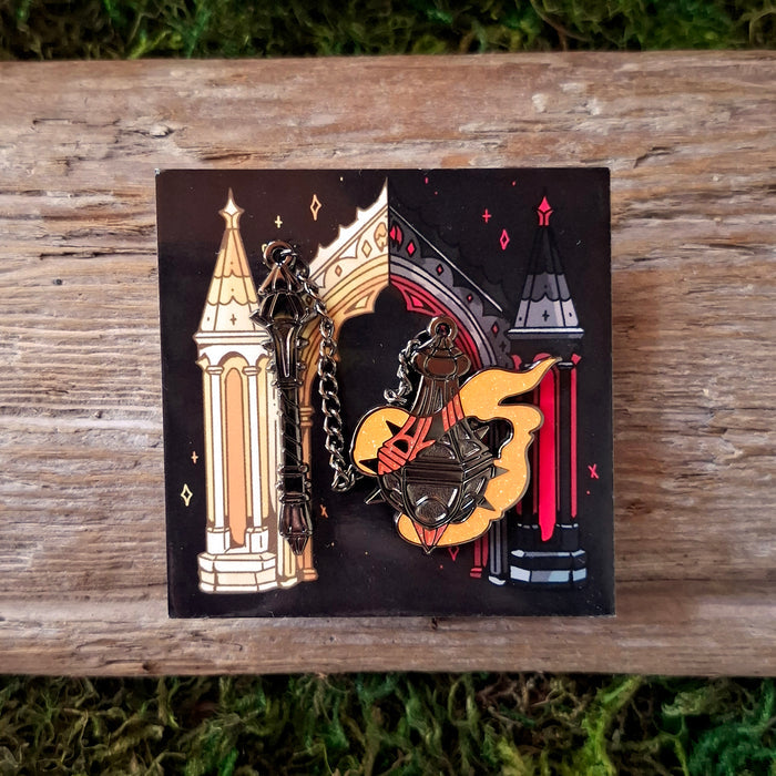 Censer Flail Enamel Pin Set