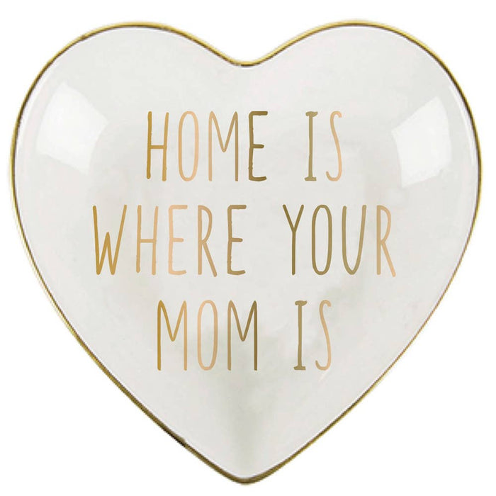 Ceramic Heart Trinket Tray | Home Is Where Your Mom Is