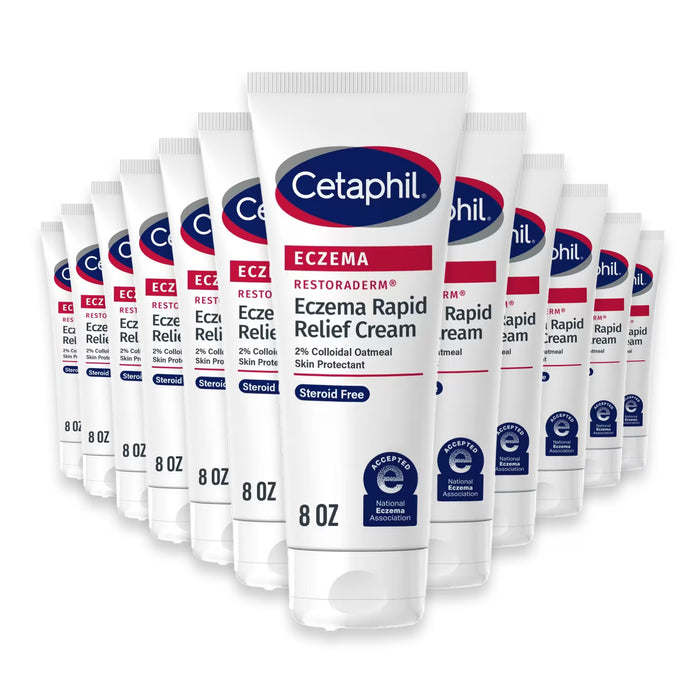 Cetaphil Eczema Restoraderm Rapid Relief Cream - 8 oz - 12 Pack