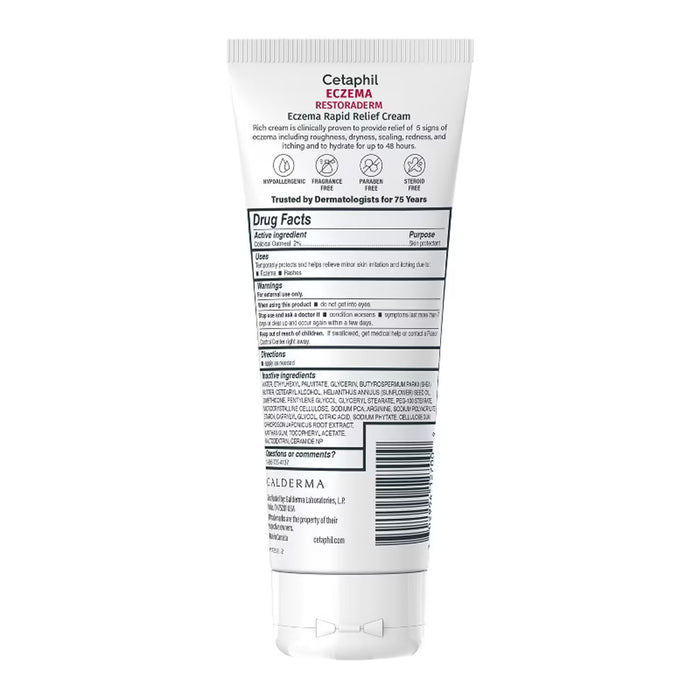 Cetaphil Eczema Restoraderm Rapid Relief Cream - 8 oz - 12 Pack
