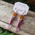 Chainmail Lesbian Spike Earrings
