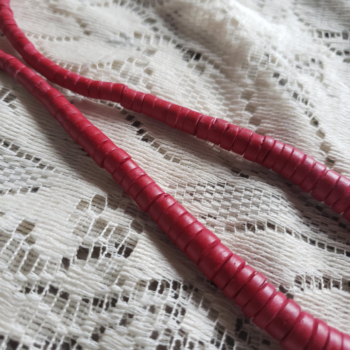 Chunky Wooden Heart Necklace