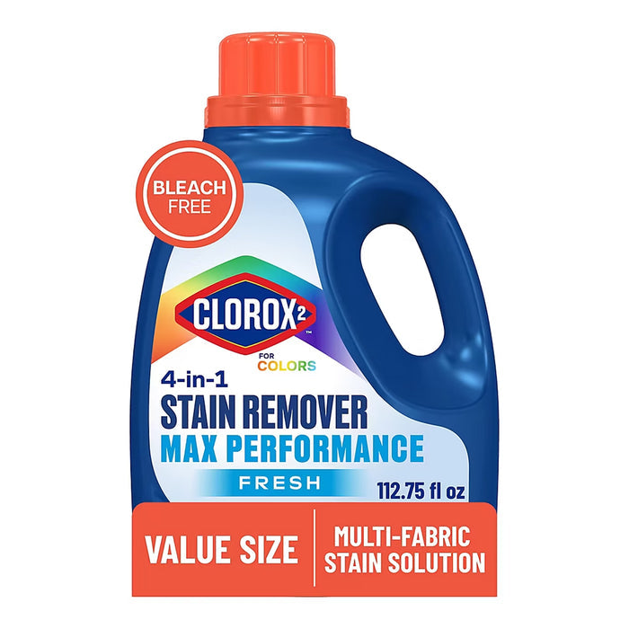 Clorox 2 for Colors Max Performance Stain Remover, 102 Loads, 112.75 fl. oz.