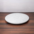 Rustic Strength, Concrete Lazy Susan, White 15" diameter