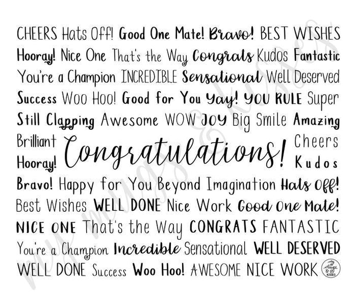 Congratulations Travel Mug