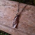Copper Cicada Wing Pendant