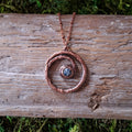 Copper Kyanite Spiral Necklace