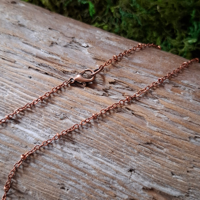 Copper Kyanite Spiral Necklace