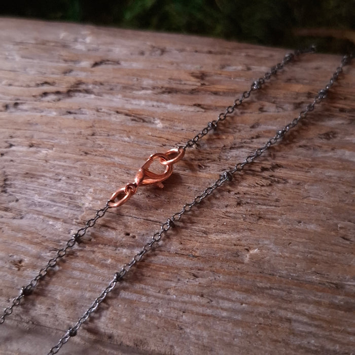 Copper Maple Seed Half Pendant