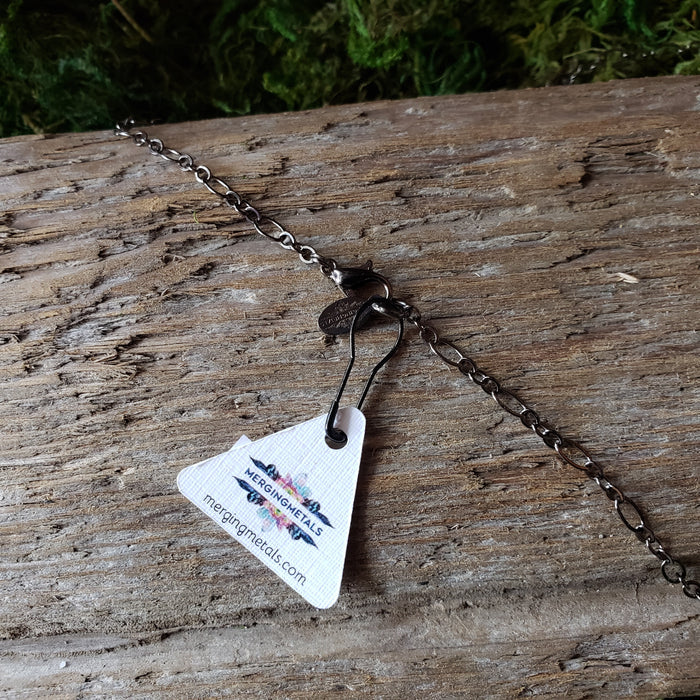 Copper Moonstone Butterfly Necklace