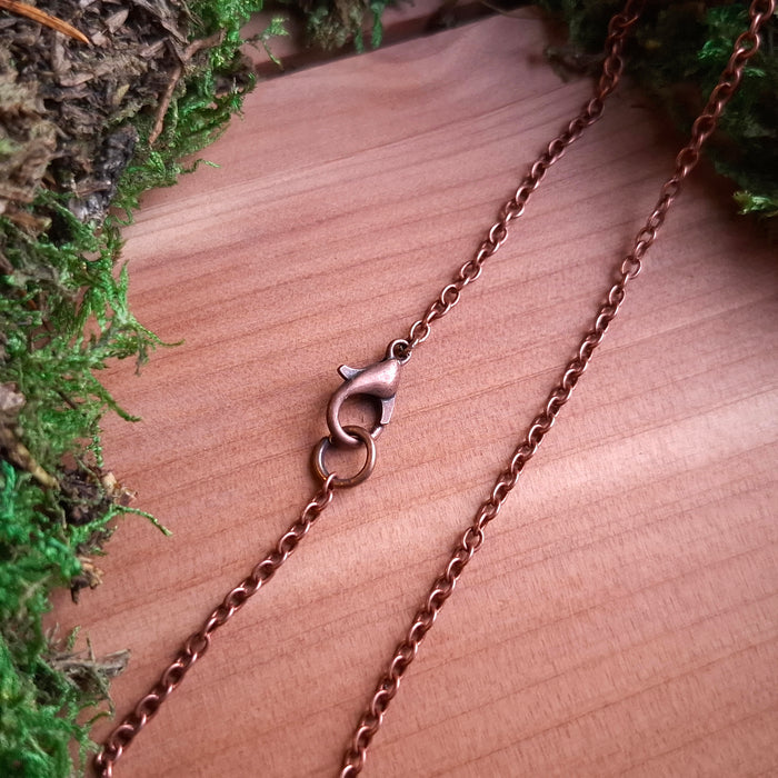 Copper Oak & Acorn Pendant