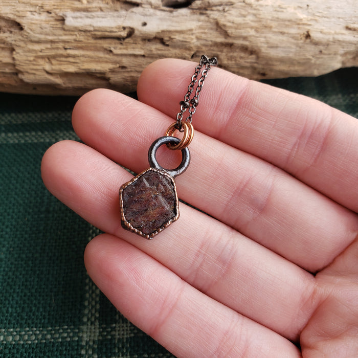 Copper Ruby Pendant