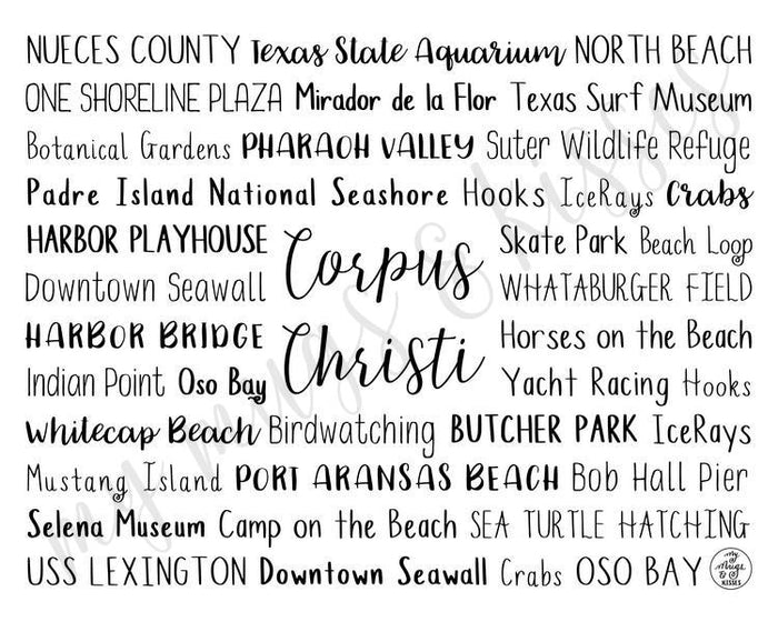 Corpus Christi, TX Digital Download