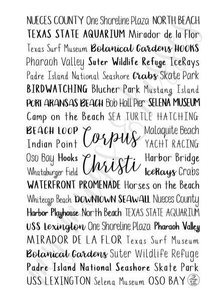 Corpus Christi, TX Spiral Notebook