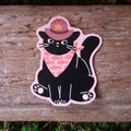 Cowboy Cat Vinyl Sticker