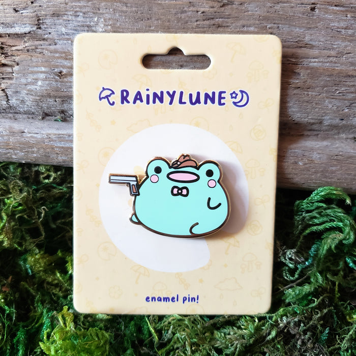 Cowboy Frog Enamel Pin