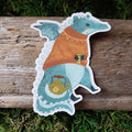 Cozy Dragon Vinyl Sticker