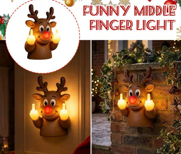 Creative Reindeer Finger Decor Night Light,LED