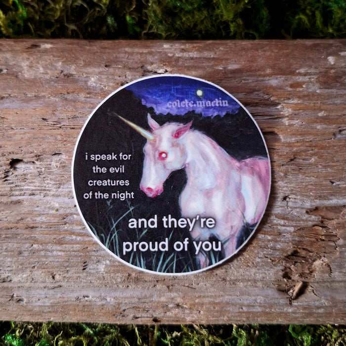 "Creatures of the Night" Vinyl Sticker
