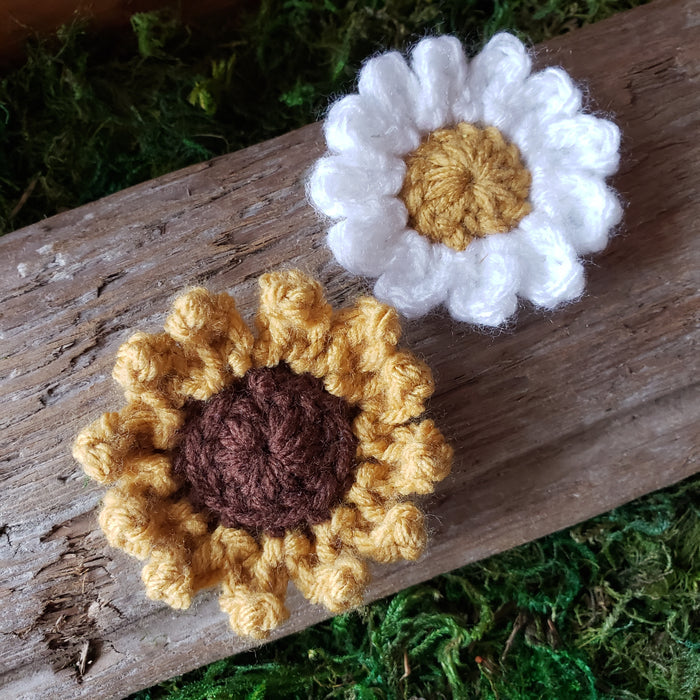 Crochet Flower Hairclip