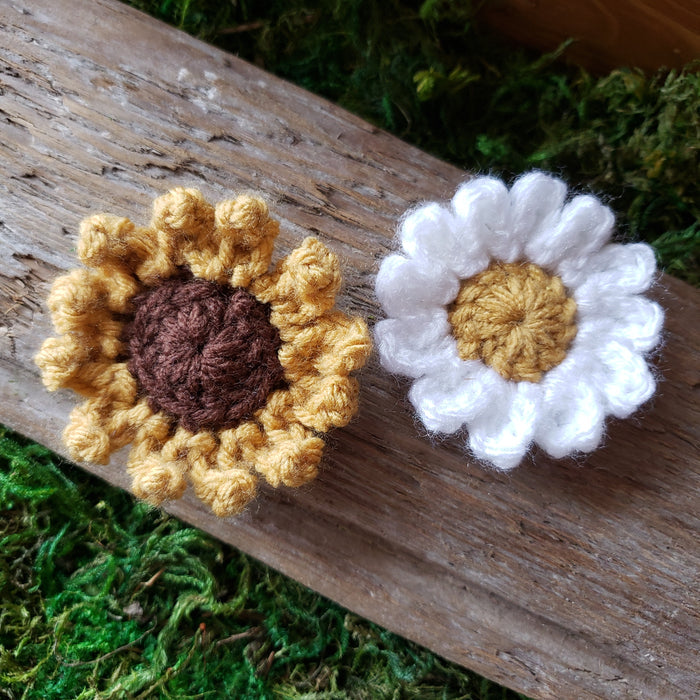 Crochet Flower Hairclip