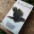 Crow Enamel Pin