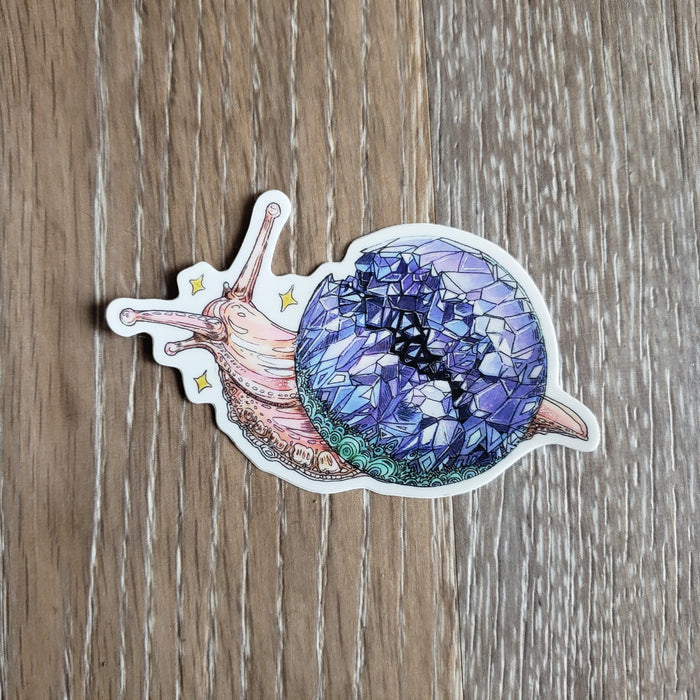 Crystal Ball Snail Vinyl Sticker