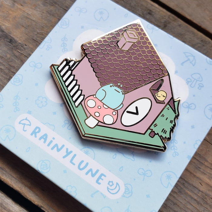 Cuckoo Clock House Enamel Pin