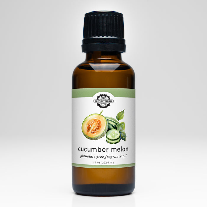 Rustic Strength - Phthalate-Free Fragrance Oil | 1oz Amber Glass Vial | Cucumber Melon