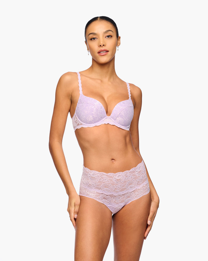 Violette Culotte Style Bikini - Never Say Never Culotte Taille Haute
